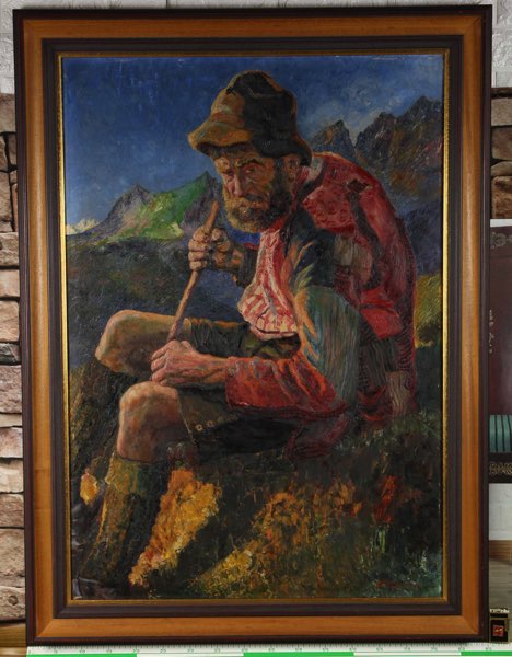 Franz Kienmayer Ölgemälde antik Wanderer