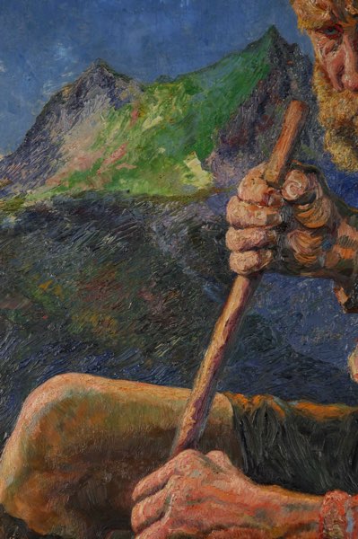 Franz Kienmayer Ölgemälde antik Wanderer