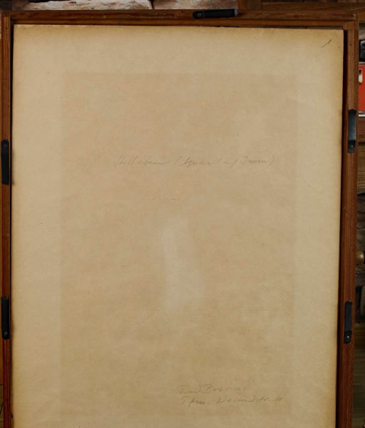 Fred Brosius Aquarell Japanpapier Stillleben 1953