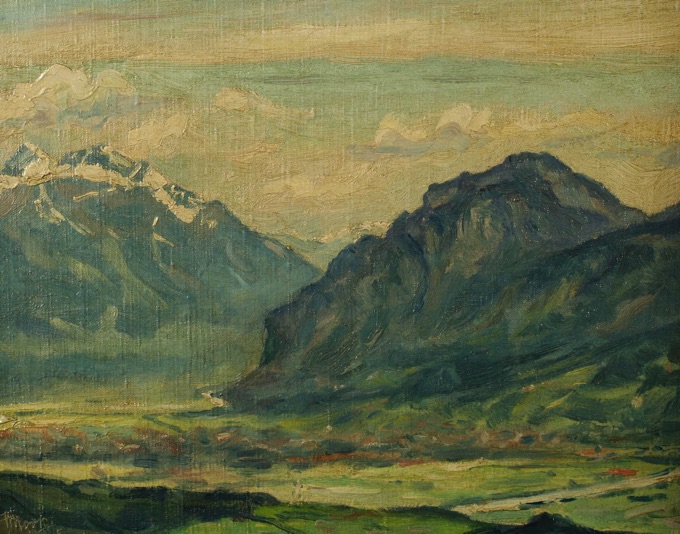 Friedrich Wilhelm Mook Ölgemälde antik Innsbruck