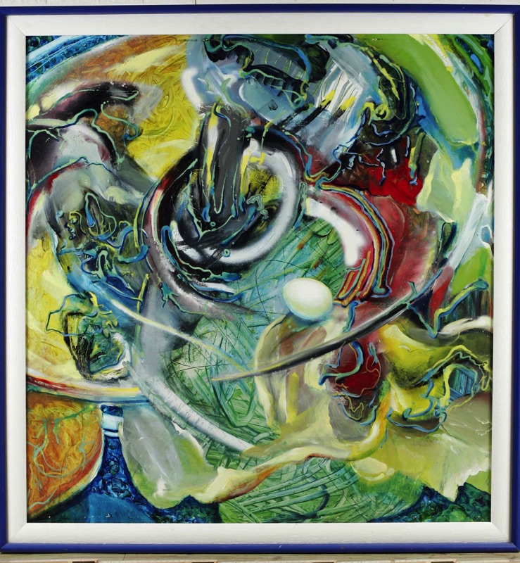 Gotscha Dawlianidse Gemälde 1993 Komposition abstrakt