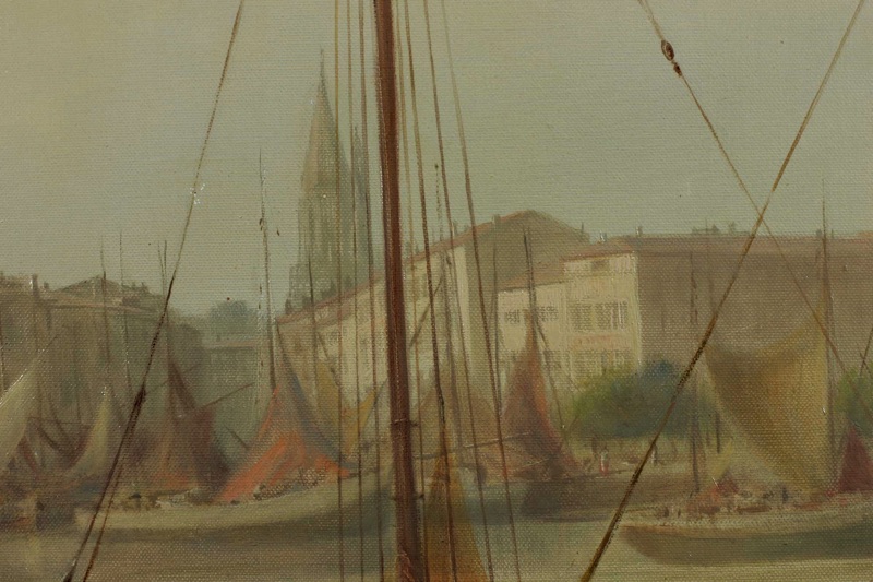 Hans Meinke Ölgemälde Hafen La Rochelle