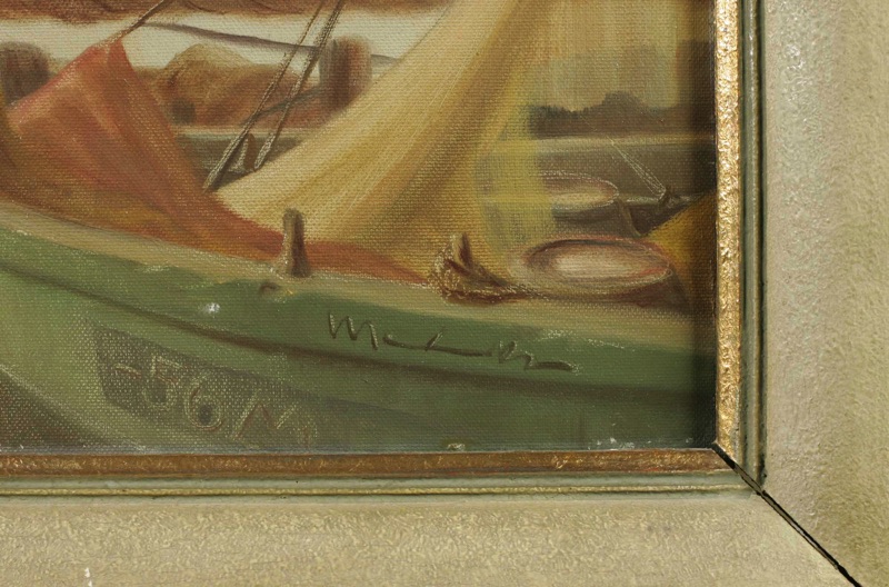 Hans Meinke Ölgemälde Hafen La Rochelle