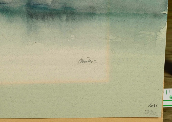 Ilse Beate Jäkel Aquarell Wasserlandschaft