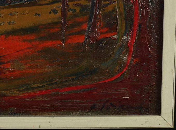 Juris Soikans Ölgemälde Landschaft expressiv