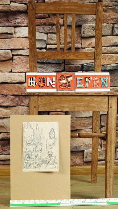 KOFRON Zeichnung antik Hexen Budda Selbst