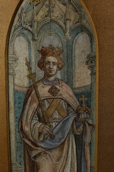 Karl Ballenberger Zuschreibung Aquarell Kaiser Rupprecht Pfalz