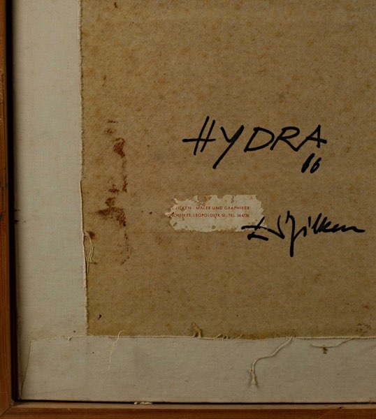 Klaus Zilken Mischtechnik Gemälde Hydra 1966