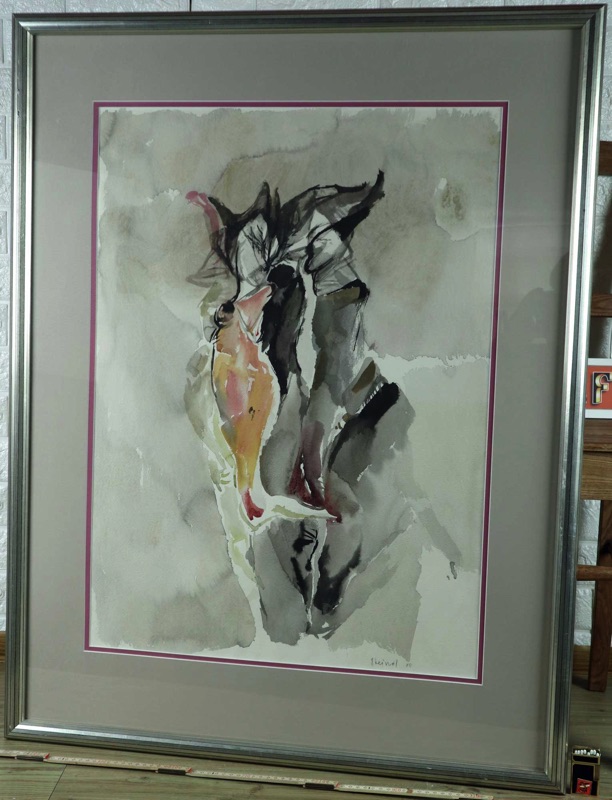 Kurt Steinel Aquarell Gemälde Tanz 1988