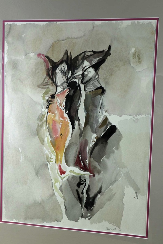 Kurt Steinel Aquarell Gemälde Tanz 1988