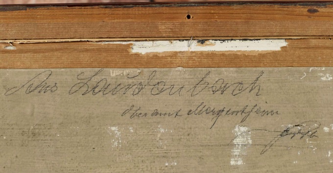 Laudenbach Pastell Malerei älter signiert