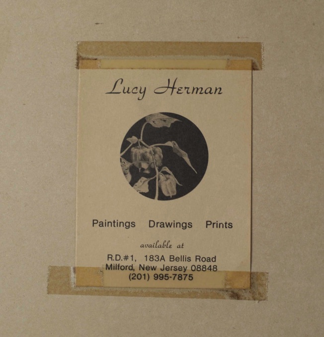 Lucy E Herman Pastell Malerei New Jersey Landschaft Dorf