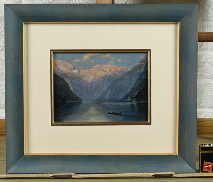 Ludwig Corregio Ölgemälde antik 1903 Königssee