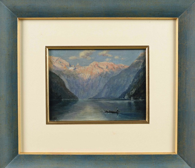 Ludwig Corregio Ölgemälde antik 1903 Königssee