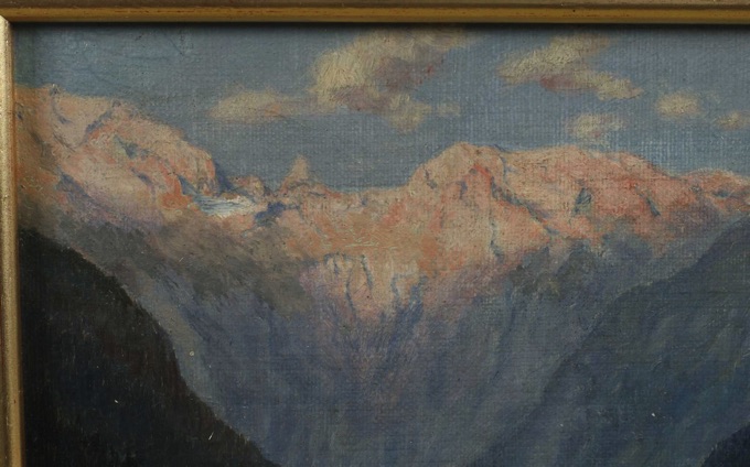 Ludwig Corregio Ölgemälde antik 1903 Königssee