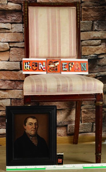 Lukas Kirner Zuschreibung Ölgemälde antik Portrait Johannes Fehl