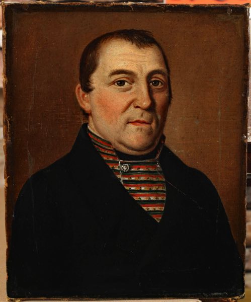 Lukas Kirner Zuschreibung Ölgemälde antik Portrait Johannes Fehl