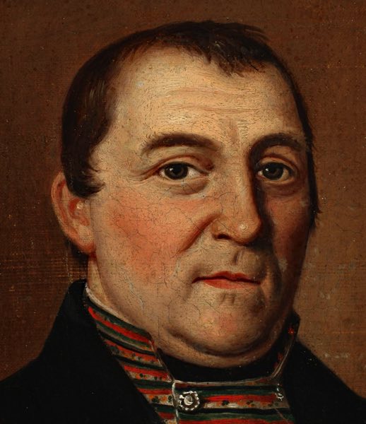 Lukas Kirner Zuschreibung Ölgemälde antik Portrait Johannes Fehl
