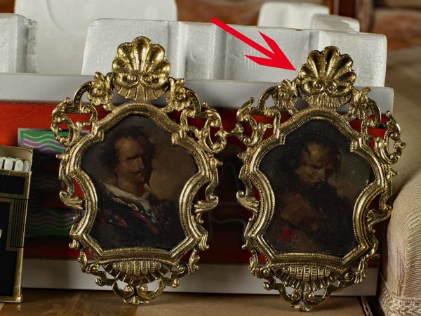 Ölgemälde Portrait Lara Lord Byron Miniatur 2