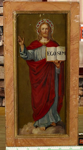 Ölgemälde antik Jesus Christus ego sum