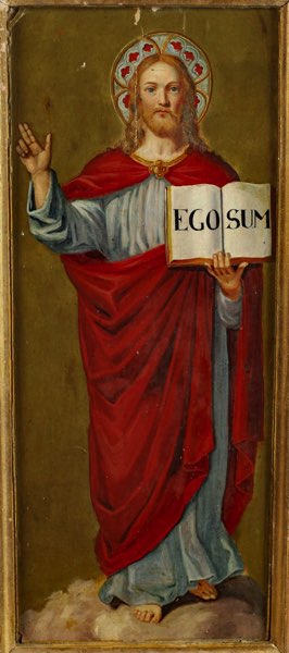 Ölgemälde antik Jesus Christus ego sum