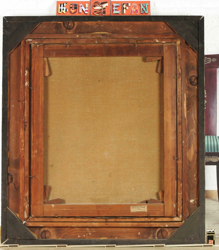 Ölgemälde antik Portrait Pfeiffenraucher Genre Tracht