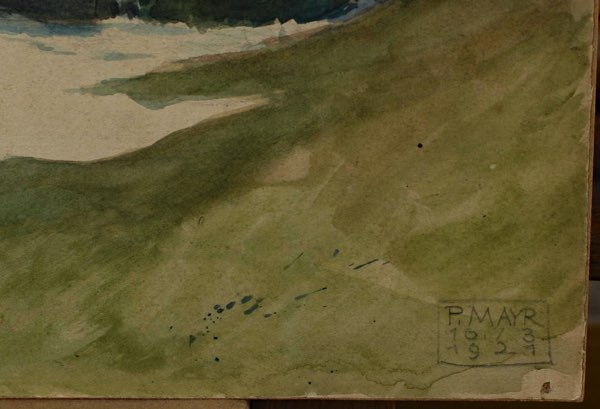 Paul Mayr Aquarell Kempten 1921