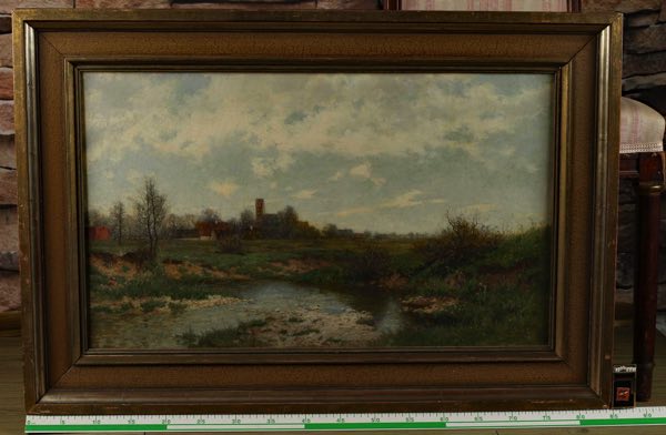 Philipp Ludwig Herrmann Ölgemälde antik Landschaft