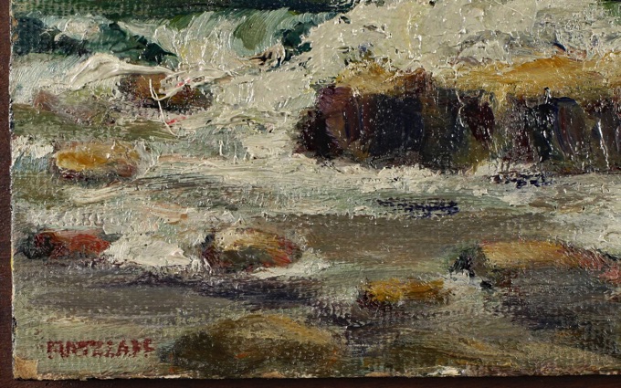 Ratzlaff Ölgemälde Küste Felsen Meer