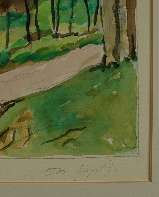 Soptil Aquarell Kronberg im Taunus Schloss