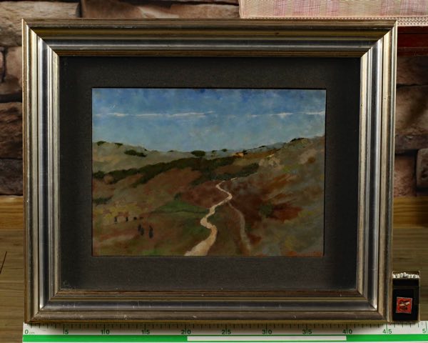 Strada Bianca Ölgemälde Landschaft