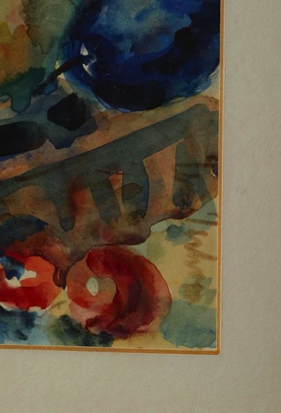 Theo Tschrepp Aquarell Blumen Obst
