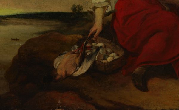 Umkreis Jean Antoine Watteau Ölgemälde antik galantes Paar