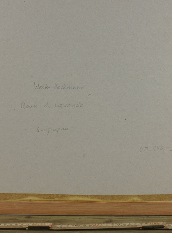 Walter Heckmann Serigraphie Route de Lavende