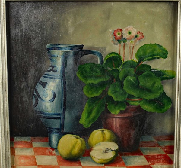 Walz Ölgemälde Stillleben 1948