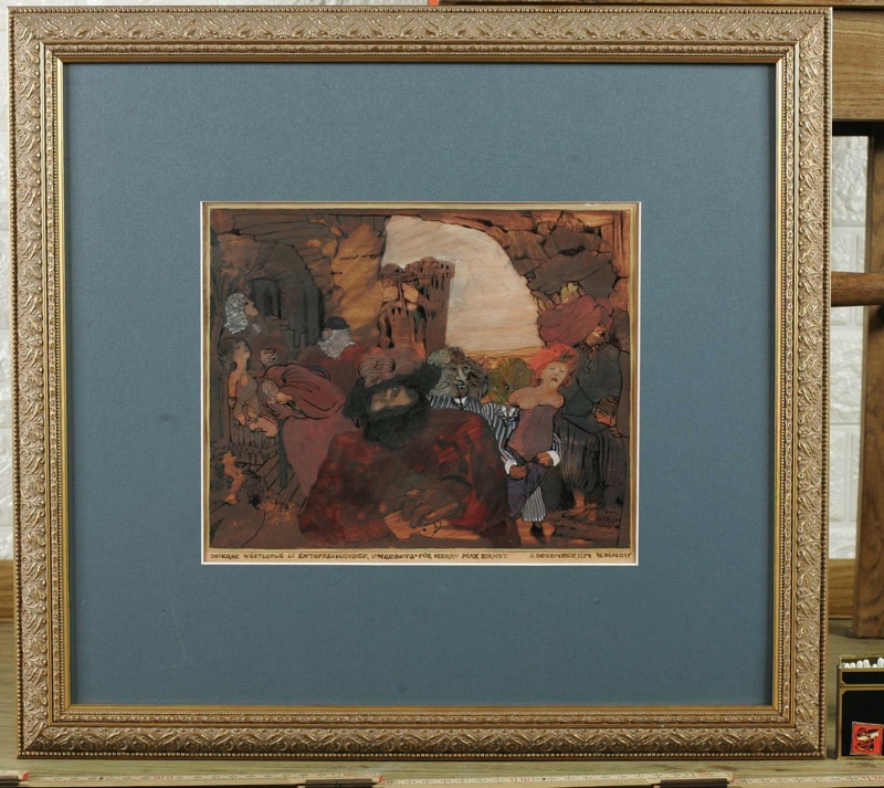 Wassil Dimow Mischtechnik 1974 Max Ernst Wüstlinge
