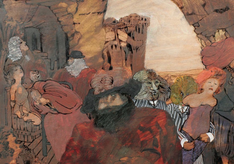 Wassil Dimow Mischtechnik 1974 Max Ernst Wüstlinge
