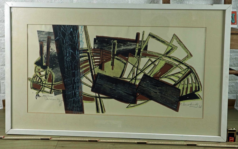 Werner Arndt Mischtechnik 1966 maritime Variation
