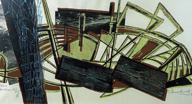 Werner Arndt Mischtechnik 1966 maritime Variation