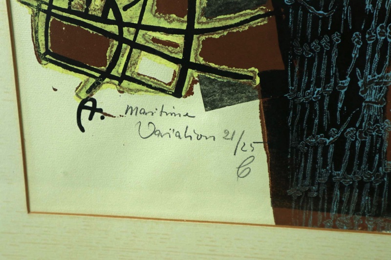 Werner Arndt Mischtechnik 1966 maritime Variation