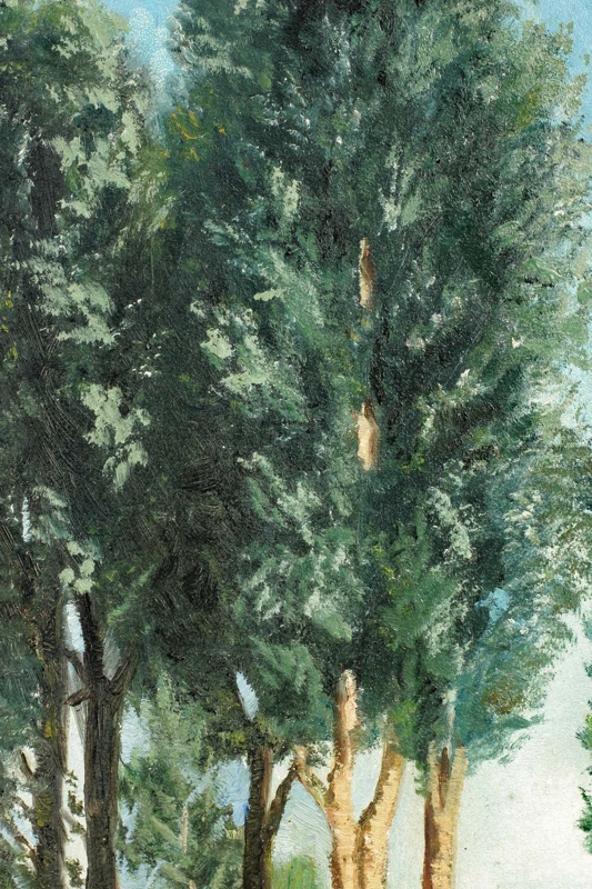 nach Arnold Böcklin Sommertag antikes Ölgemälde