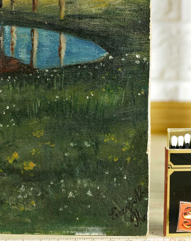 nach Arnold Böcklin Sommertag antikes Ölgemälde