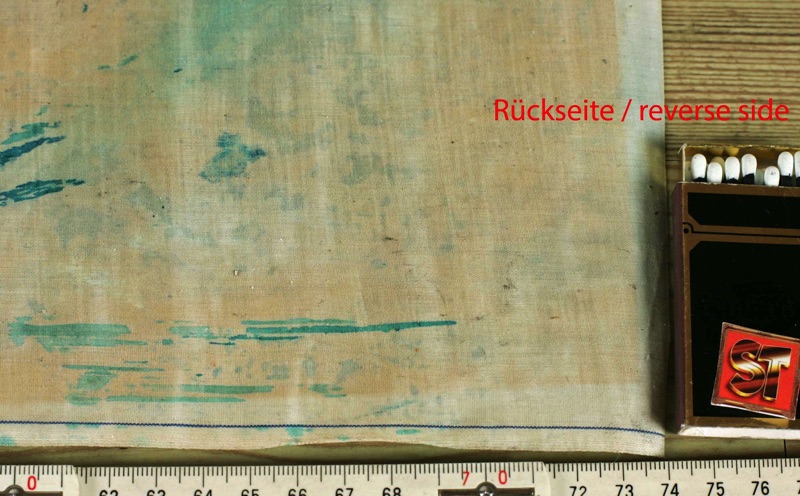 signiert Mischtechnik Textil Pferde