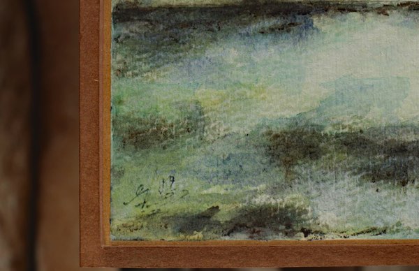 unleserlich signiert Aquarell maritim Boote