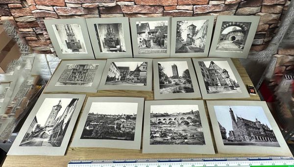13 Albumin Fotos Rothenburg ob der Tauber 1896 Zedler Vogel Albuminabzug Albumen