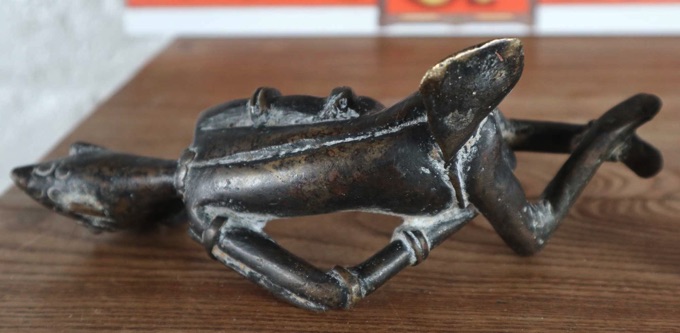 Afrika Bronze Figur liegend Dogon Mali