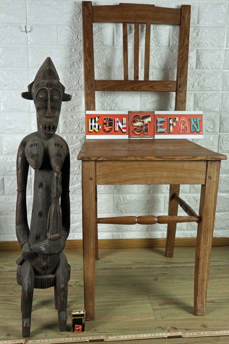 Afrika hockende Figur Kind Senufo Elfenbeinküste