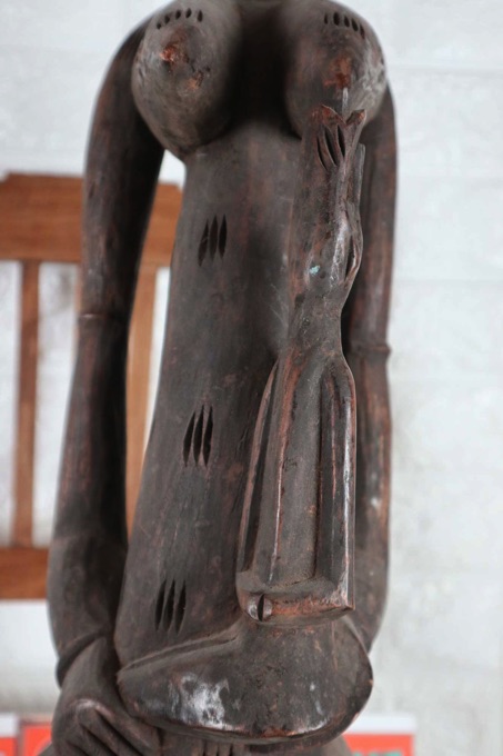 Afrika hockende Figur Kind Senufo Elfenbeinküste