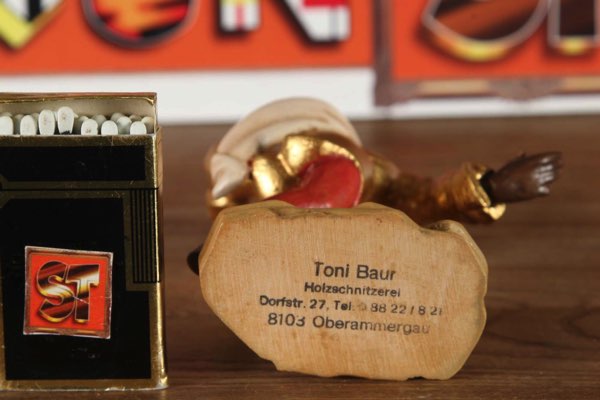 Moriskentänzer Holz Schnitzerei älter Oberammergau Toni Bauer carving 6