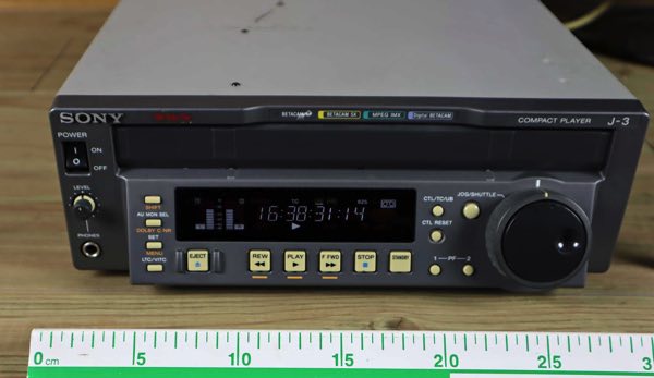 Sony J-3 digital compact video player Betacam Beta J3 SP SX erst 197 tape hours